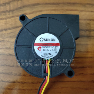 GB1205PHV1 5015 SUNON 8AY 1.2W磁悬三线浮测速散热风扇 5cm 12V