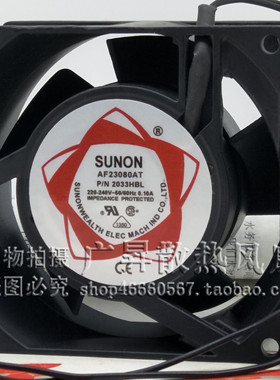SUNON/建准 SF AF23080AT 2083HBL/HSL 220V 8038交流散热风扇8cm