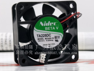 M33455 12V 0.22A 6CM滚珠散热风扇 尼迪克NIDEC 6025 TA225DC