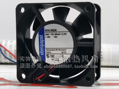 TYP614NGN 原装EBM高端设备轴流散热风扇 24V 2.1W 60*60*25MM