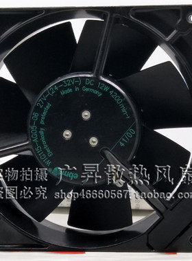 ebm W1G115-AG05-06 27V 12W 12738 12.7CM 温控 金属耐高温风扇