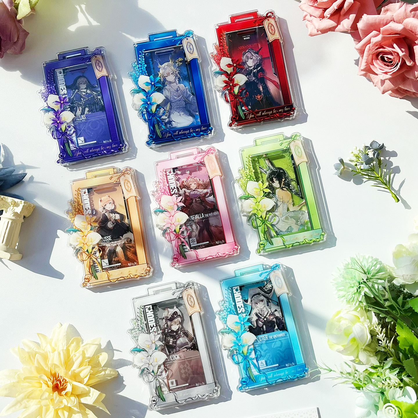 现货 倩子酱Goods原创正品花袋谷美亚克力明日方舟通行证保护套