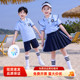 运动服一年级 小学生蓝色校服班服夏装 幼儿园园服夏季 两件套新款