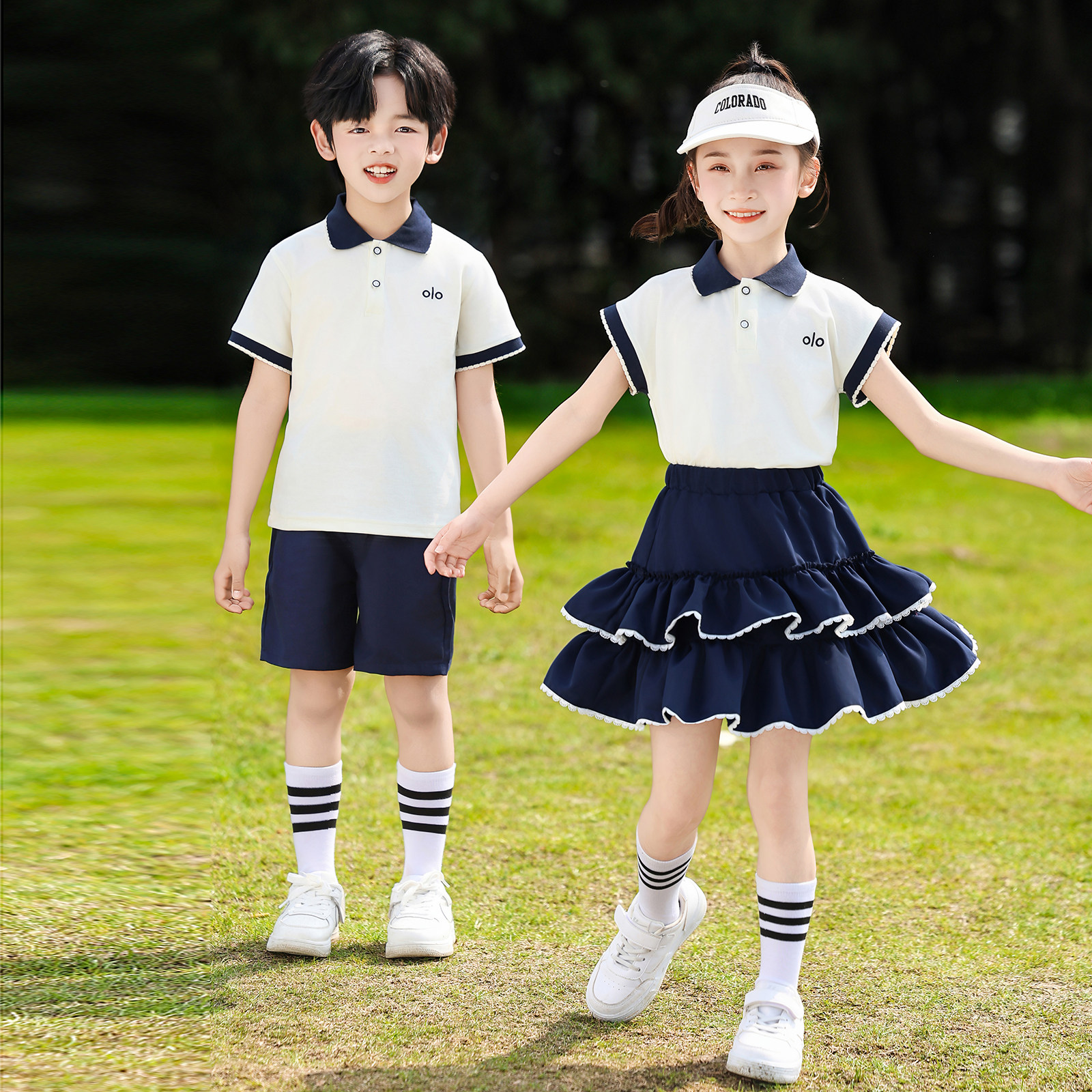 六一儿童演出服夏季幼儿园园服毕业服儿童班服小学生校服啦啦队服