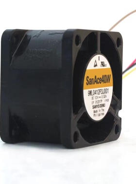 4028 IP68防水12V 9WL0412P3J001 4线金属框散热风扇