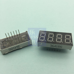 数码管 4位一体 3641BS共阳红色 0.36英寸 （3461BS）