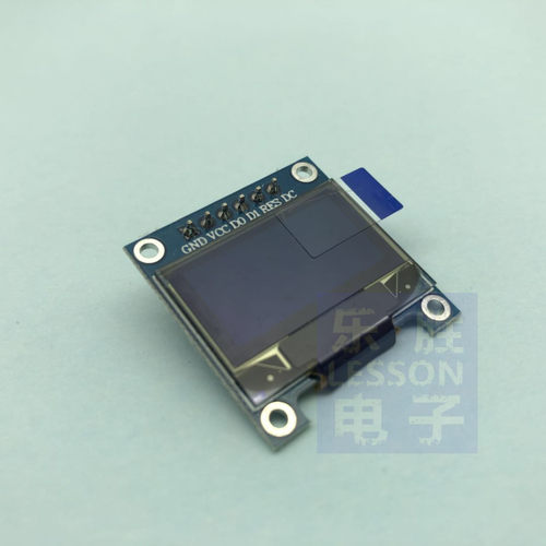 0.96寸双色OLED液晶模块 12864点阵SSD1306驱动 3.3V—5V SPI接口