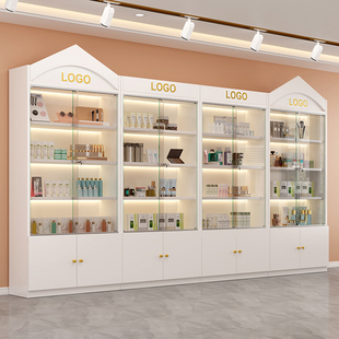 展示柜玻璃门玩具礼品样品展示架化妆品美容院柜子展柜产品陈列柜