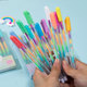 6色彩虹渐变笔创意手账笔荧光笔多色笔闪光彩色笔六色重点标记笔