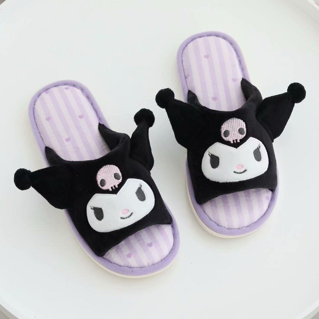可爱卡通家居用室内居家凉拖鞋春夏季少女心软底地板女士露趾拖鞋