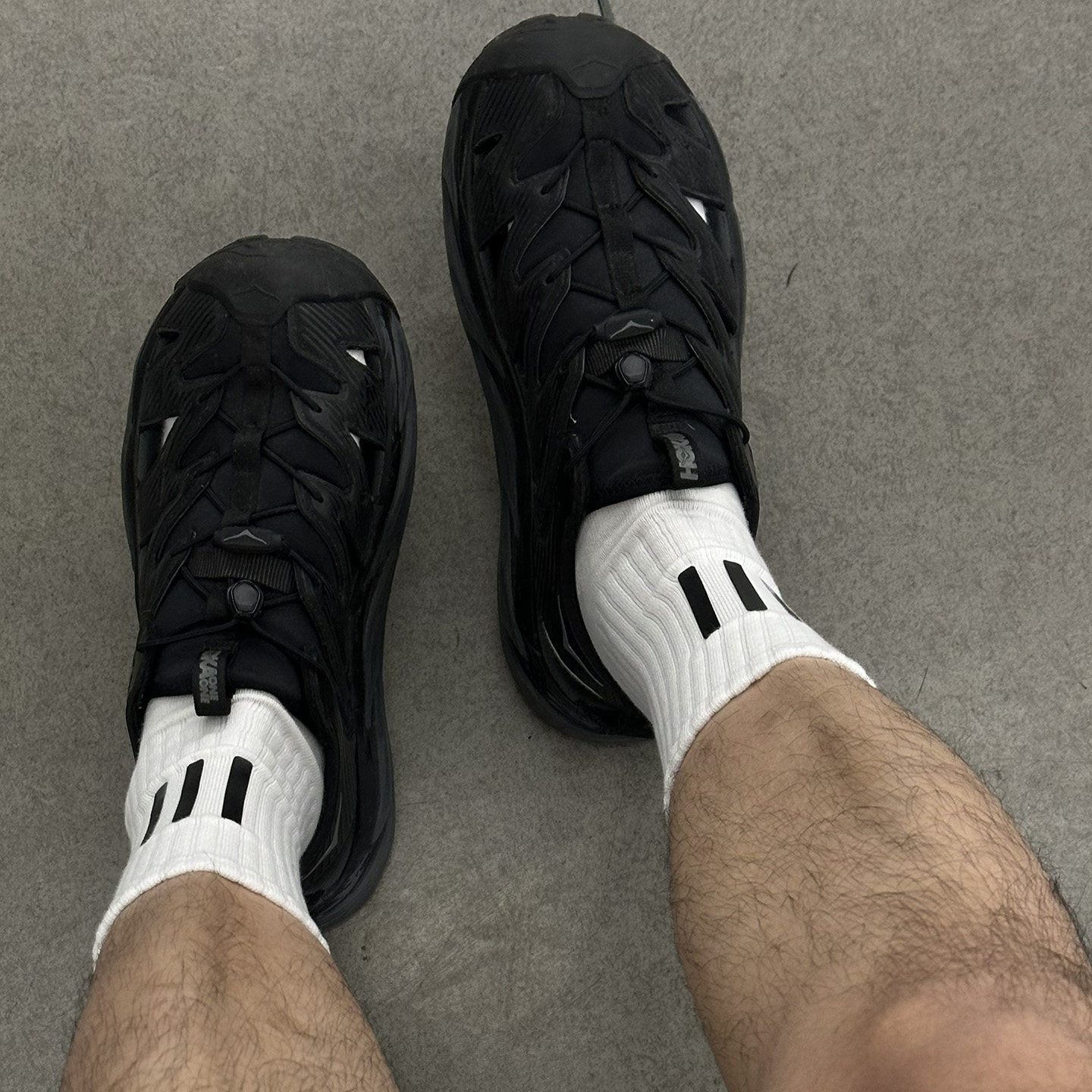 新品硅胶标复古三条杠男女跑步袜子搭配球鞋运动FOG美式篮球长袜