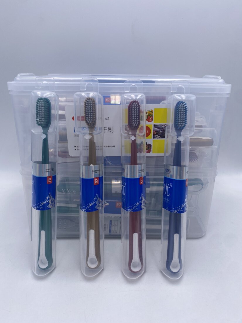 包邮贝德玛6744便携式 旅游装软毛牙刷 男女通用深入牙缝不伤牙龈