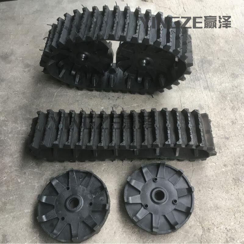 自制四轮雪地摩托车履带雪地轮胎 沙滩车橡胶履带 滑雪轮