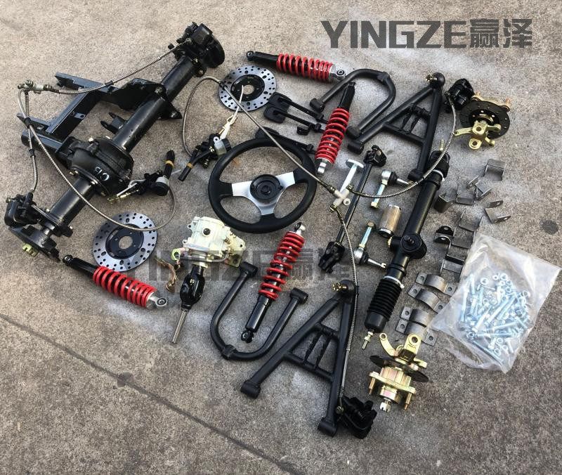 自制四轮摩托车卡丁车悬挂方向机