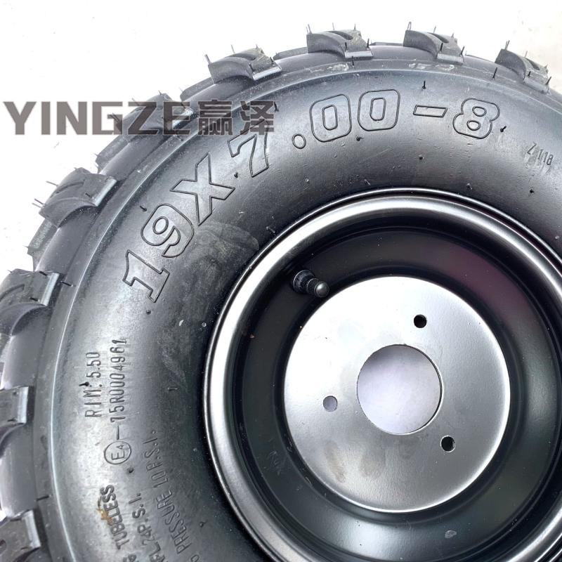 TV沙滩车四轮卡丁车19X7-8 18X9.-8寸轮胎黑色轮毂前后一