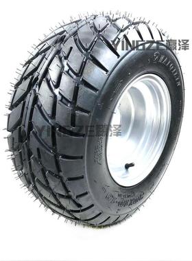 自制四轮卡丁车沙滩车配件21X7-10寸 20X10-10寸公路轮胎轮毂总成