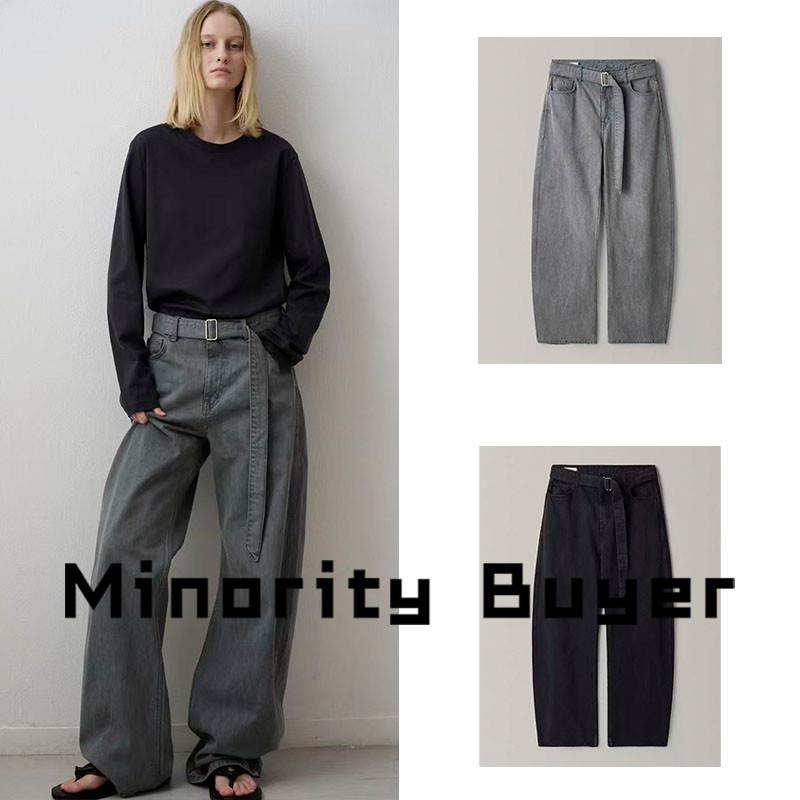 现货 买手店 FACADE PATTERN 早春新款复古阔腿长版牛仔裤