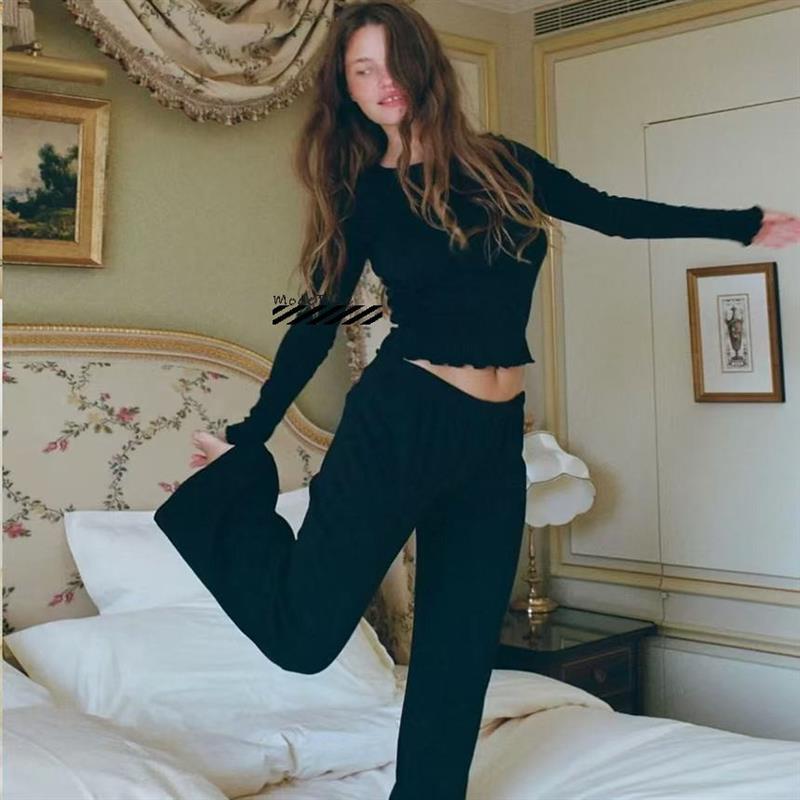 COUCOU 25新款修身纯色舒适长袖T恤打底衫空调防晒女