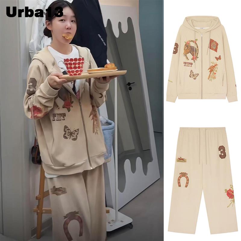 Urba13买手店现货正品toomuchtax林娜琏同款连帽字母厚棉T外套卫