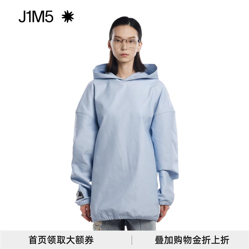 J1M5买手店 基础款丹宁连帽衫卫衣春夏设计师新款