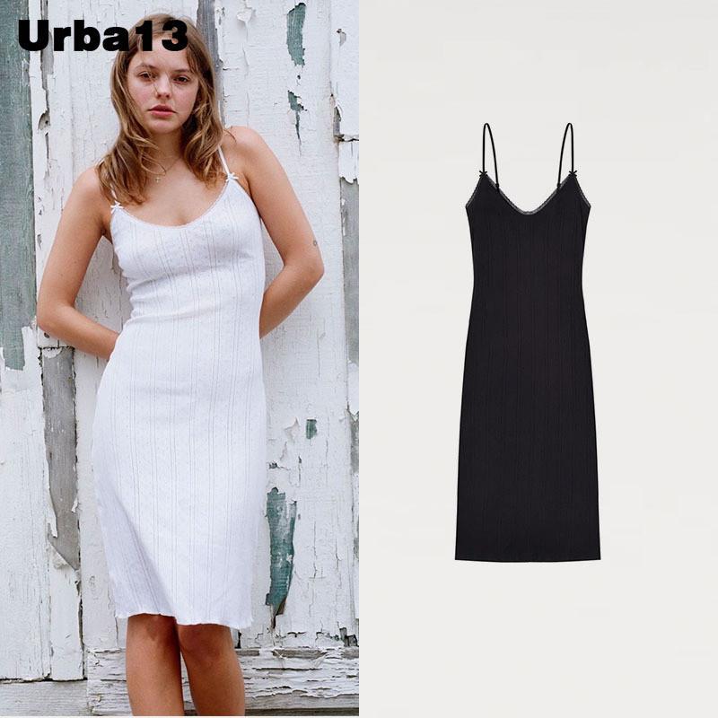 Urba13买手店正品现货Coucou短裙蕾丝蝴蝶结吊带裙洋装