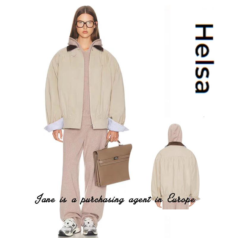 国现 瑞典直邮 Helsa 小众新款飞行员夹克老钱防风灯芯绒翻领外