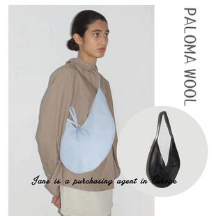 国现 西班牙直邮 PALOMA WOOL 24年Lupe全皮系带弯月V口单肩包袋