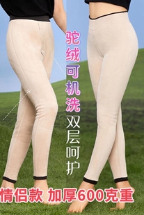 驰色秋冬23新款驼绒保暖裤8811男女高腰棉面加绒加厚过冬棉裤8311