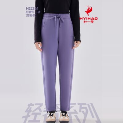 红一号休闲卫裤22361男女秋冬新款高腰宽松运动平口裤长裤子22362