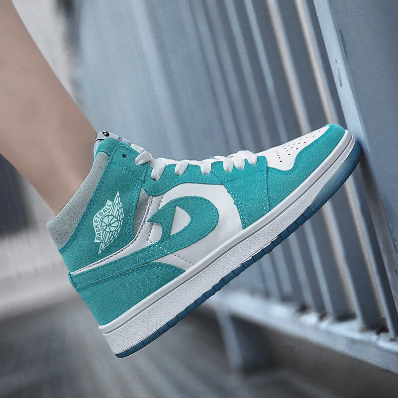 厂家直销秋冬季新款aj蒂芙尼绿高帮潮鞋韩版时尚空军一号男女板鞋