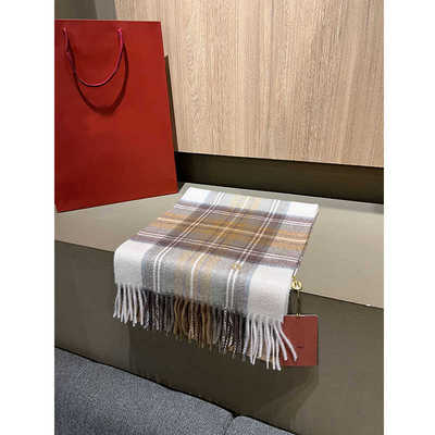 山羊绒围巾水波纹男女秋冬