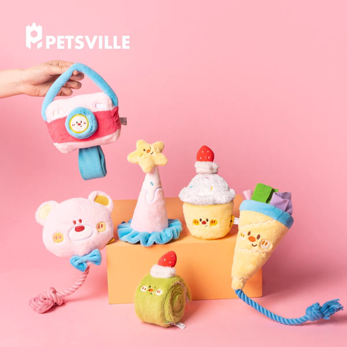 PETSVILLE派思维狗狗玩具啃咬发声磨牙藏食益智绳结训练自嗨解闷