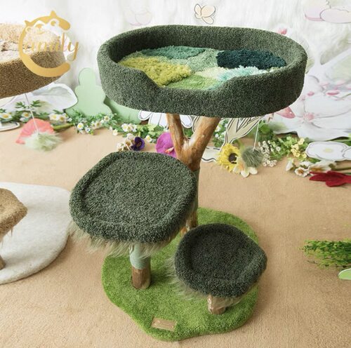 Camily荒野丛林猫爬架创意新品仿真猫屋窝玩具家庭耐用猫抓板爬架