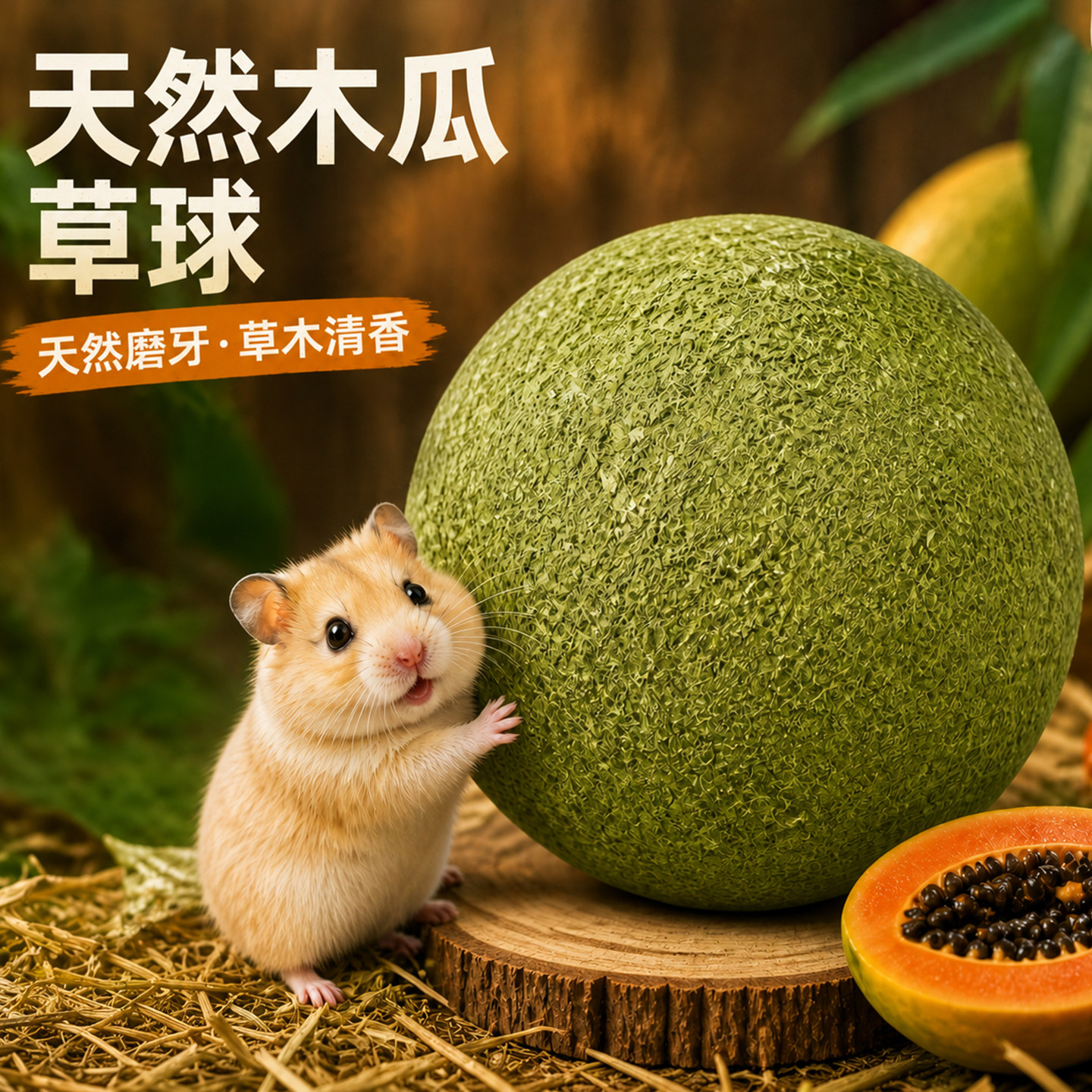 【0添加】仓鼠木瓜草球