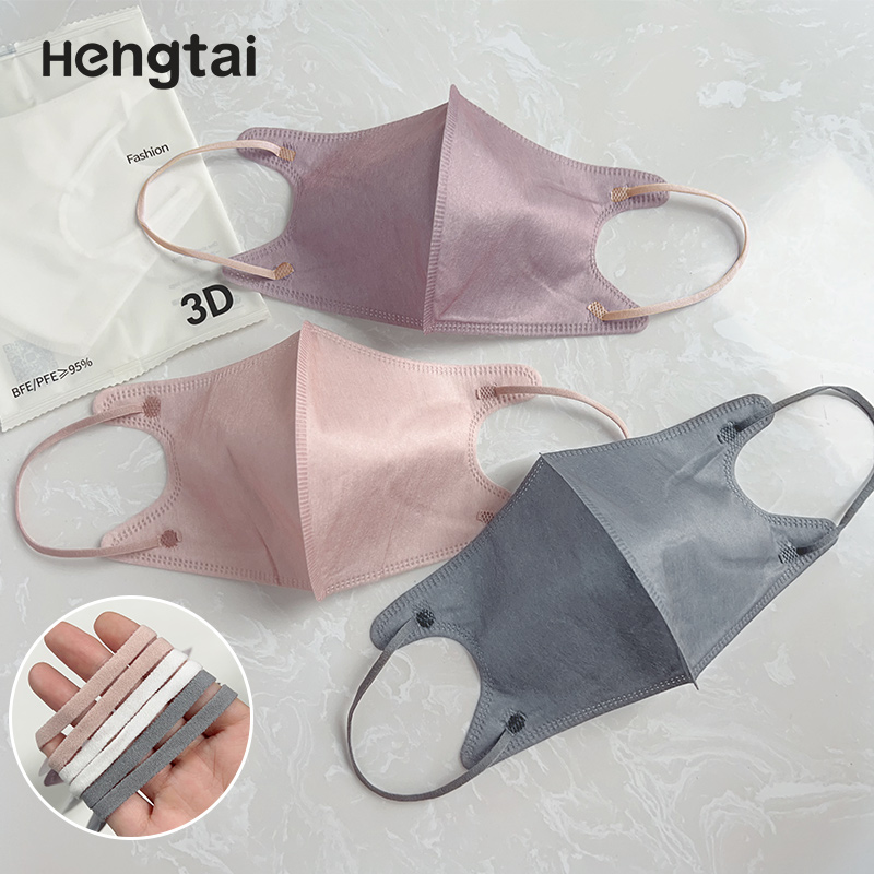 立体3D口罩莫兰迪色成人独立装