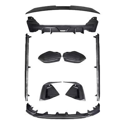 适用25款宝马5系改装TAKD VTEN MP干碳纤维前唇后唇尾翼I5G60套件