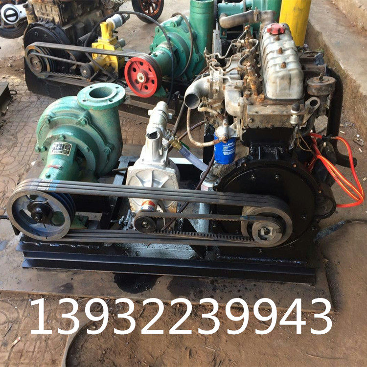 大型高功率抽沙泵100马力柴油机卧式自动加水4寸吸沙泵抽沙机