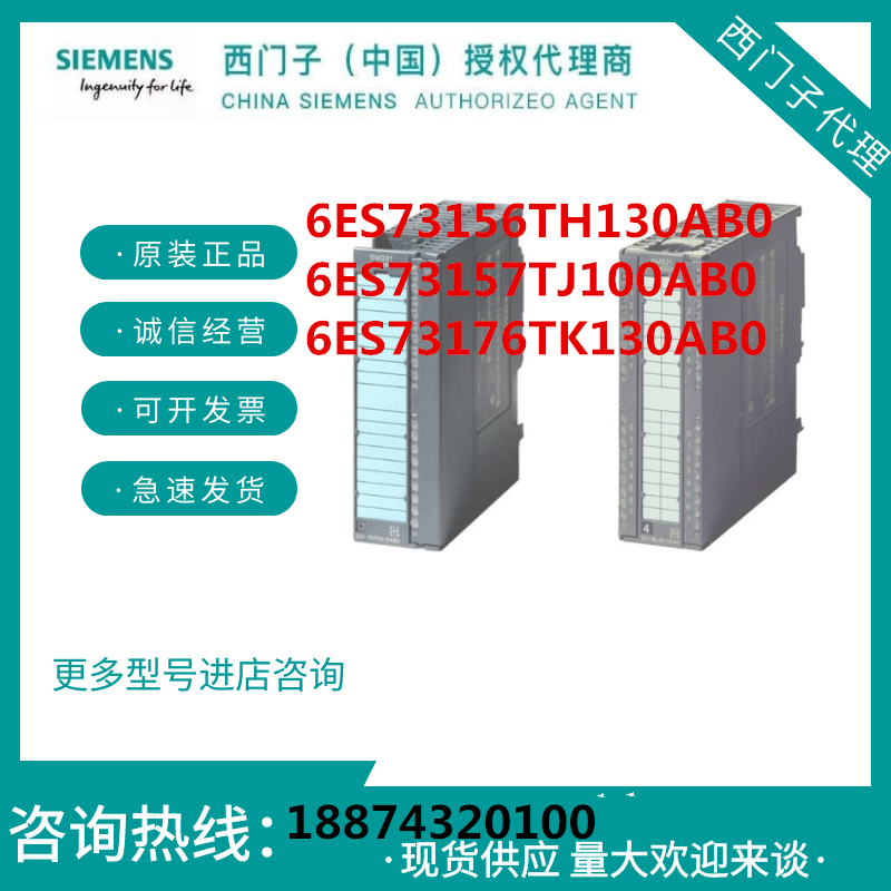 S7-300技术型主机6ES73156TH130AB0 3157TJ10/6TK13/6TK100AB0 五金/工具 PLC 原图主图