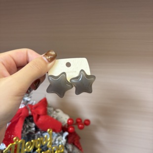 五角星两戴珍珠耳环