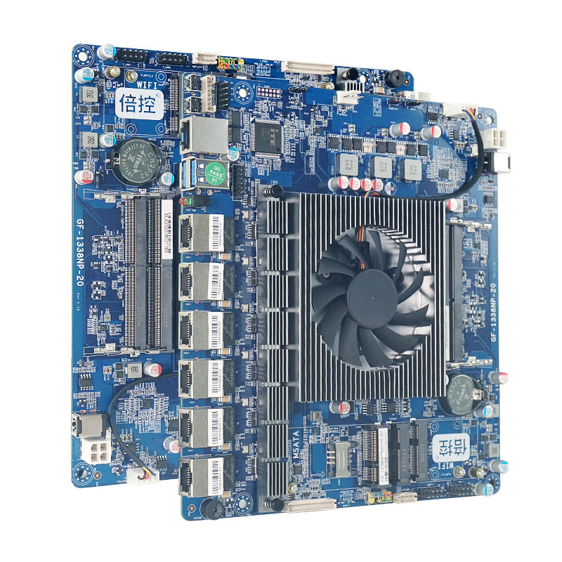 倍控n5105四核多网口软路由主板msata网口2.5g爱快维盟6网卡4g