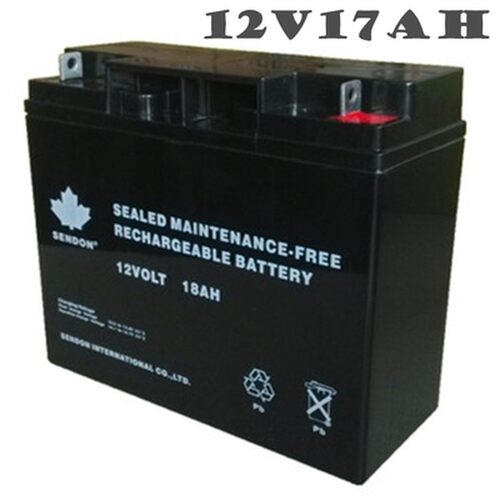 山顿 蓄电池12V17AH铅酸免维护6GFM-17医疗UPS应急SENDON电瓶