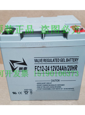 枫泰蓄电池FC12-24/12V24AH/20HR免维护铅酸UPS 船舶 医疗 基站