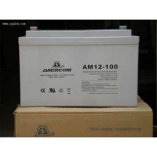 艾默科蓄电池AM12-100AH免维护12V100AHUPSEPS直流屏电源