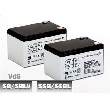 SSB蓄电池SBV7-12铅酸消防电梯通信应急直流屏UPS电源12v7AH现货