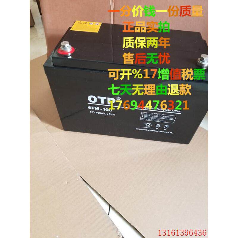 铅酸免维护蓄电池 APC专用蓄电池 OTP 6FM-100 12V100AH