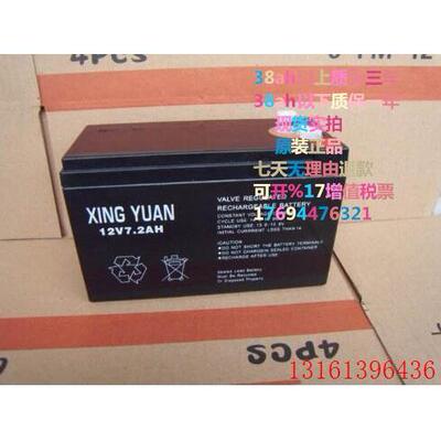 XINGYUAN12v7.2Ah电子秤蓄电池儿童玩具车吊钩秤消防主机星源电池