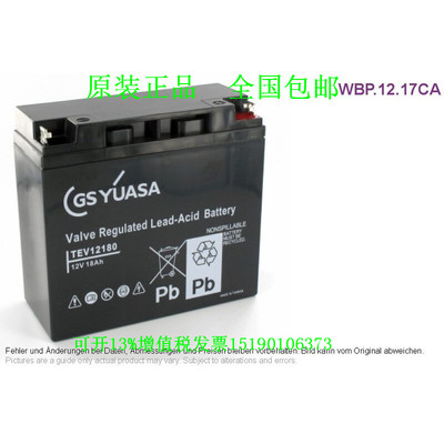 进口 GSYUASA 蓄电池TEV12180免维护直流屏UPS电源电瓶12V18AH