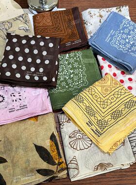 65cm苎麻小方巾丝巾女春秋新款高档时尚装饰头巾领巾洋气护颈围巾