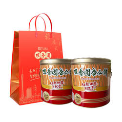 咀香园杏仁饼夹肉中山特产饼干糕点食品罐装广东特产礼盒装