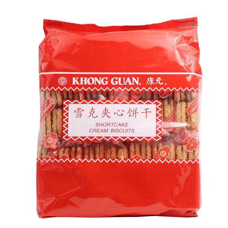 康元雪克夹心饼柠檬夹心饼早餐零食糕点香脆酥夹心饼干600g